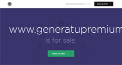 Desktop Screenshot of generatupremium.biz